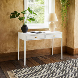 Wyld Haus Paracuru White Wood Grain 2-Drawer Desk