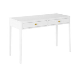 Wyld Haus Paracuru White Wood Grain 2-Drawer Desk - thumbnail 3