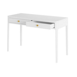 Wyld Haus Paracuru White Wood Grain 2-Drawer Desk - thumbnail 4