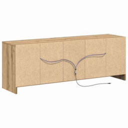 Berkfield Tv Cabinet With Led In Artisan Oak 139.5X34X50 Cm, Made From Engineered Wood - thumbnail 8