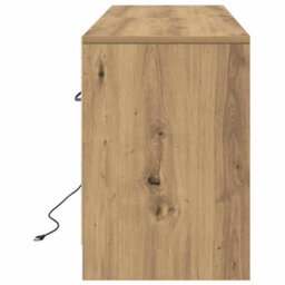 Berkfield Tv Cabinet With Led In Artisan Oak 139.5X34X50 Cm, Made From Engineered Wood - thumbnail 7