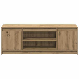 Berkfield Tv Cabinet With Led In Artisan Oak 139.5X34X50 Cm, Made From Engineered Wood - thumbnail 6