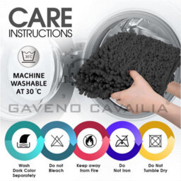 Gc Gaveno Cavailia Infinity Loop Extra Large 2 Piece Bath Mat Set Charcoal Super Absorbent Non Slip Shower Mat - thumbnail 5