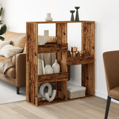 Berkfield Room Divider Old Wood 100X33X115 Cm Engineered Wood - image 1