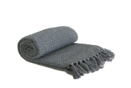 Waffle Collection Recycled Cotton Throw - thumbnail 1