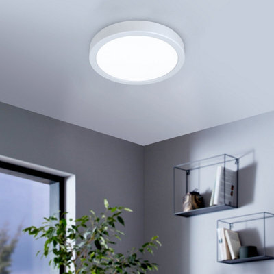 Eglo Fueva 6 Ultra-Slim Surface-Mounted White Round Led Light Wbs - image 1