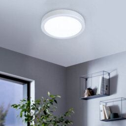 Eglo Fueva 6 Ultra-Slim Surface-Mounted White Round Led Light Wbs - thumbnail 1
