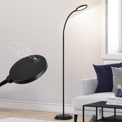 Harper Living Floor Lamp Black, Dimmable Led Lamps For Living Room, 3 Colour Temps Standing Lamp With Touch Control - image 1