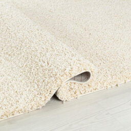 Wadan 120X170Cm Cream Shaggy Rug - Rectangular Soft Touch Thick Pile Modern Area Rug - Rugs For Living & Bedroom Non Shedding - thumbnail 2