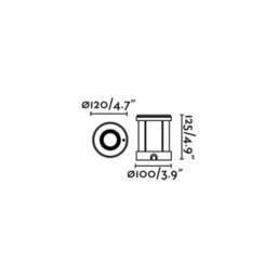 Luminosa Lighting Luminosa Tecno 1 Light Small Outdoor Recessed Spotlight Matt Nickel Ip67, Gu10 - thumbnail 3