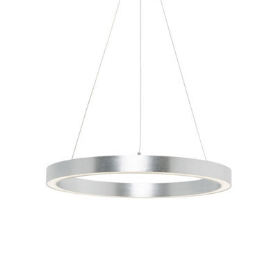 Luminosa Lighting Luminosa Carlo Integrated Led Pendant Ceiling Light, Silver, 4000K, 2500Lm