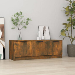 Walplus Tv Cabinet Smoked Oak 102X35X36.5 Cm Engineered Wood - thumbnail 1