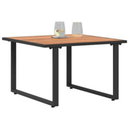 Walplus Brown Steel Coffee Table For Garden Patio - thumbnail 3
