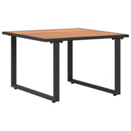 Walplus Brown Steel Coffee Table For Garden Patio - thumbnail 2