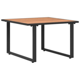 Walplus Brown Steel Coffee Table For Garden Patio - thumbnail 5