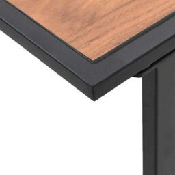 Walplus Brown Steel Coffee Table For Garden Patio - thumbnail 9