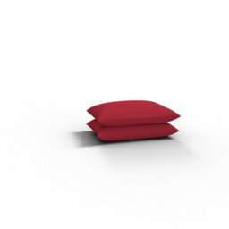 ARLinens Pair Of Pillowcase Polycotton Plain Dyed Housewife Pair Of Pillow Covers 75Cmx50Cm (Red) - thumbnail 2