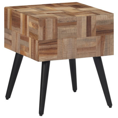 Berkfield Side Table 40X40X45 Cm Solid Reclaimed Teak - image 1