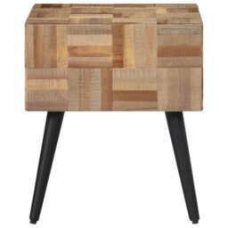 Berkfield Side Table 40X40X45 Cm Solid Reclaimed Teak - thumbnail 4