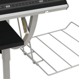 Walplus Black And Grey Craft Desk 110X53 Cm Engineered Wood And Steel - thumbnail 6