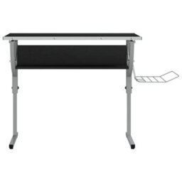 Walplus Black And Grey Craft Desk 110X53 Cm Engineered Wood And Steel - thumbnail 3