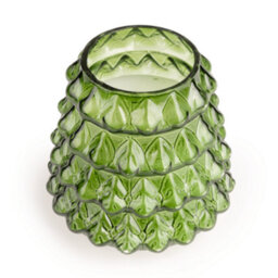 Candlelight Hummingbird Small Glass Christmas Tree Candle - Pine Scent, 165mm - thumbnail 4