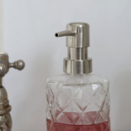 Harbour Housewares 500Ml Glass Soap Dispensers - 3X Prism Bathroom Kitchen Spa Refillable Hand Wash Or Lotion Bottle With Pump - thumbnail 6