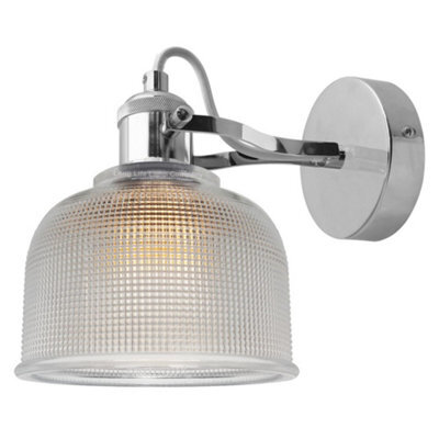 Long Life Lamps Company Polished Chrome Adjustable Vintage Wall Light Impressed Pattern M0088 - image 1