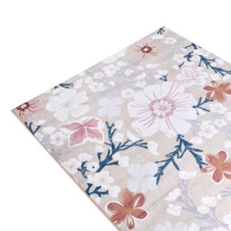 Wyld And Coco Luxeliving Multicolour Floral Area Rug 140 X 200 Cm - Low Pile Polyester, Anti-Slip, Underfloor Heating Compatible - thumbnail 3