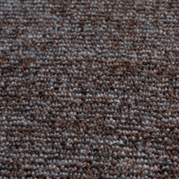 Floordirekt York Self Adhesive Edged Soft High Pile Stair Tread Mat For Indoor Stairs Semicircular Brown 23.5 X 65 Cm - thumbnail 4