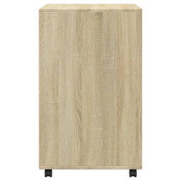 Walplus Rolling Cabinet Sonoma Oak 60X48X81 Cm Engineered Wood - thumbnail 5