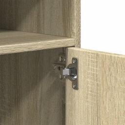 Walplus Rolling Cabinet Sonoma Oak 60X48X81 Cm Engineered Wood - thumbnail 8