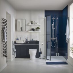 Croydex Matt Black Mirror Effect Steel Rectangular Wall-Mounted Bathroom Shelving (D)17.9Cm (H)60Cm (L)40Cm - thumbnail 8