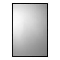 Croydex Matt Black Mirror Effect Steel Rectangular Wall-Mounted Bathroom Shelving (D)17.9Cm (H)60Cm (L)40Cm - thumbnail 2