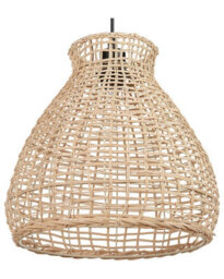 Wyld And Coco Rattan Pendant Lamp, Handwoven Natural Wicker Shade, Large W35 X D35 X H127Cm - thumbnail 3
