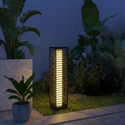 Outsunny Garden Rattan Lamp, 68 Cm Solar Rattan Floor Lamp With Auto On/off - thumbnail 9