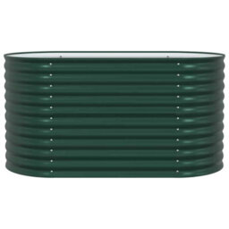 Berkfield Garden Raised Bed Green 160 X 80 X 81 Cm Steel - thumbnail 6