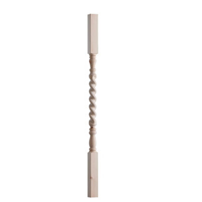 Blueprint Joinery Ltd Cambridge Pine 41mm Rope Twist Stair Spindle Trade Box 16 (H)900mm X (W) 41mm - image 1