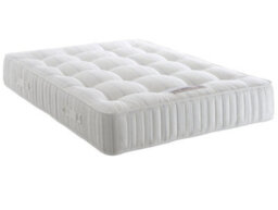 Divan Base Direct Dura Beds Balmoral Damask 1000 Pocket Sprung Divan Bed Set 4Ft Small Double 2 Drawers Side- Wool Clay - thumbnail 3