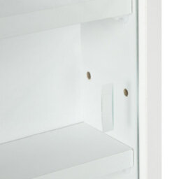 Homcom 5-Tier Wall Display Shelf Unit Cabinet W/ Shelves Glass Doors White - thumbnail 7