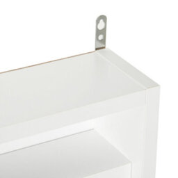 Homcom 5-Tier Wall Display Shelf Unit Cabinet W/ Shelves Glass Doors White - thumbnail 8
