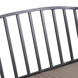Outsunny Garden Arbor Arch Metal Bench Padded Seat Outdoor Decoration Patio - thumbnail 9