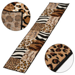 Bravich Hard Wearing Hessian Backed Stair Runner Kitchen Mat - Texas Safari Print - 60X540Cm (2'x18') - thumbnail 4