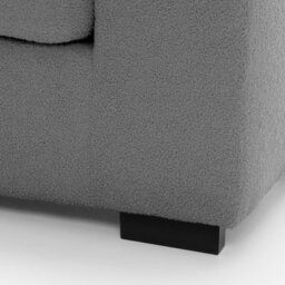 Abakus Direct Boston 2 Seater Sofa In Dark Grey Basket Weave - thumbnail 9