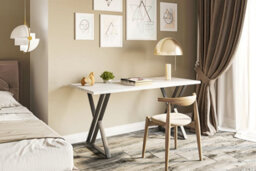 Dining Table Shefa Line New York 140 Concrete Grey - thumbnail 3