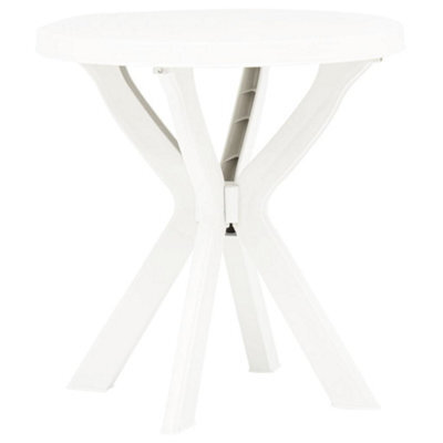 Walplus Durable Bistro Table For Indoor And Outdoor White70 Cm Plastic - image 1