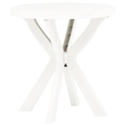 Walplus Durable Bistro Table For Indoor And Outdoor White70 Cm Plastic - thumbnail 1