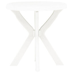 Walplus Durable Bistro Table For Indoor And Outdoor White70 Cm Plastic - thumbnail 2