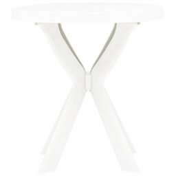 Walplus Durable Bistro Table For Indoor And Outdoor White70 Cm Plastic - thumbnail 3