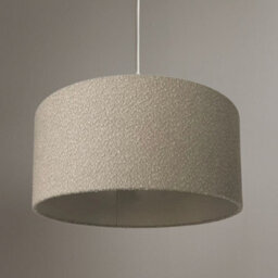 CGC Lighting Cgc Petra 45Cm Large Grey Boucle Ceiling Or Table Lamp Shade - thumbnail 3